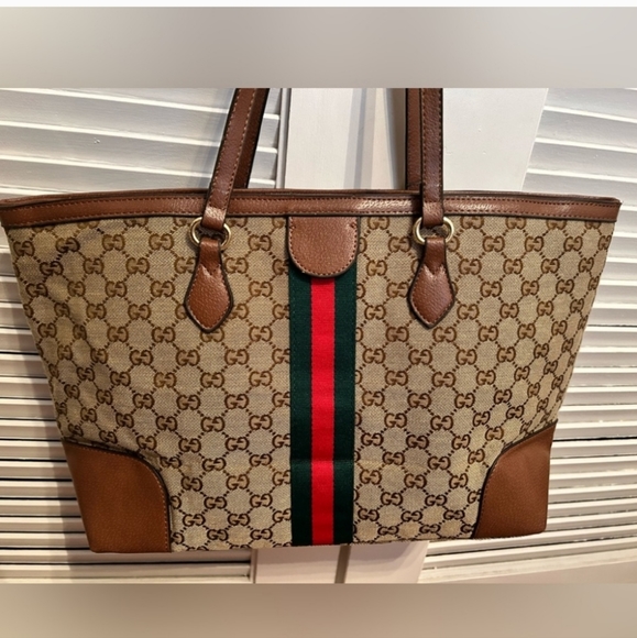 GUCCI brand Ophidia GG Supreme XL Tote - Picture 3 of 16